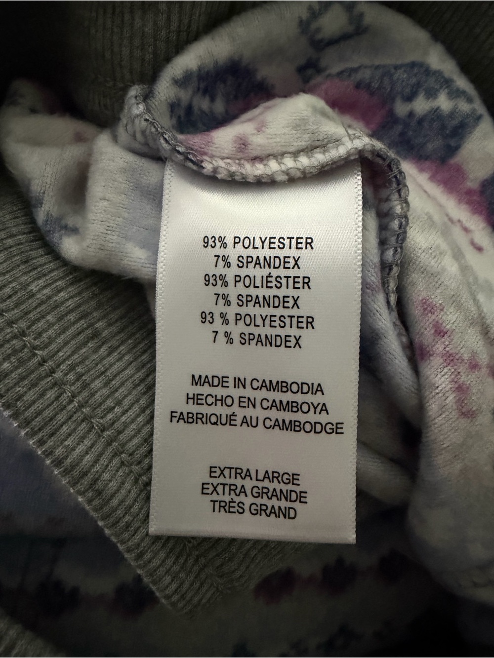 Nautica Fair Isle Lounge Pants in Gray, Navy, Lavender - Picture 5 of 6